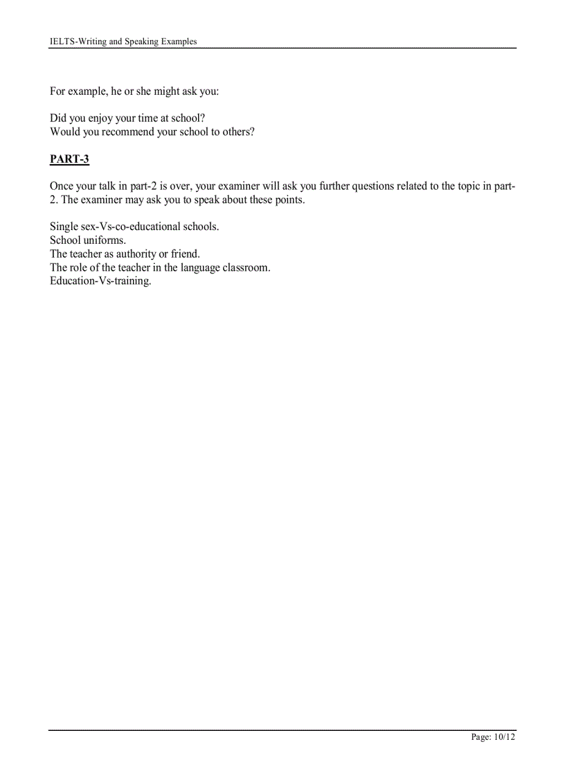 image for page Speaking Writing