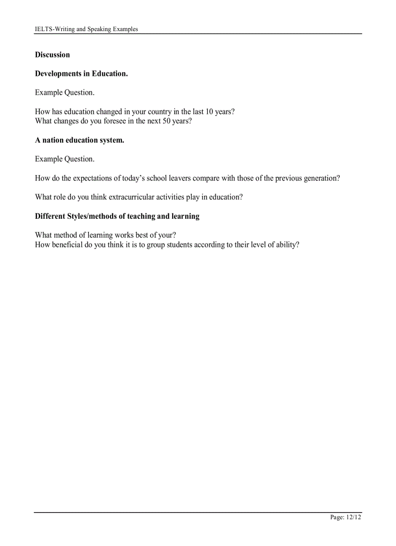 image for page Speaking Writing