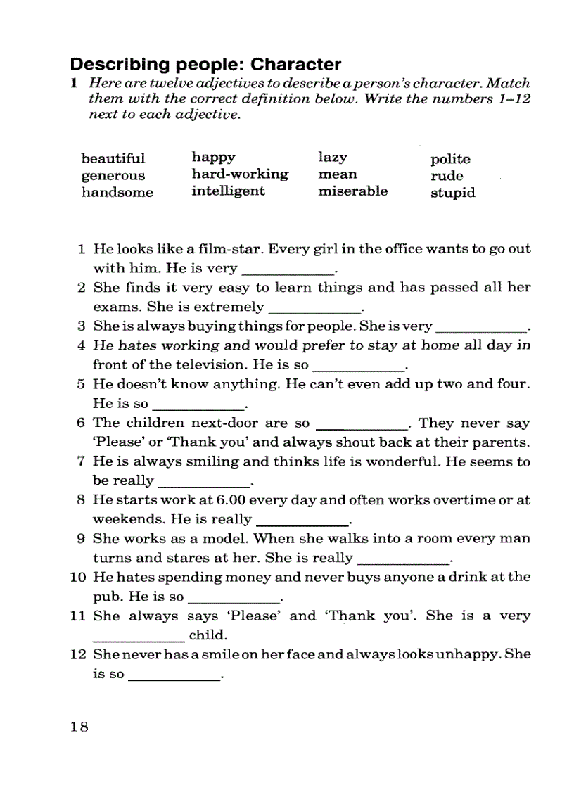 image for page Target Vocabulary 1 with key