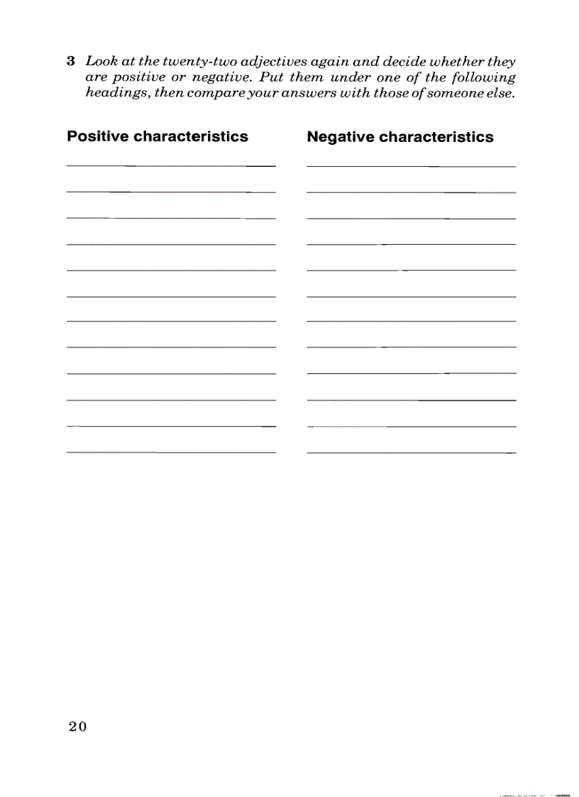 image for page Target Vocabulary 1 with key