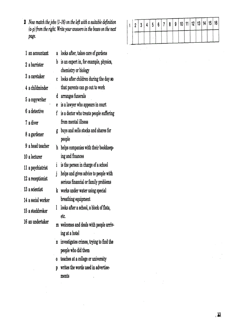 image for page Target Vocabulary 2 with key