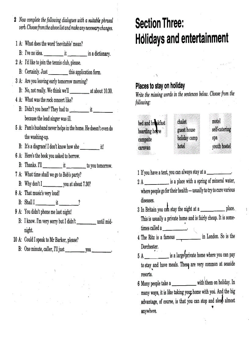 image for page Target Vocabulary 2 with key