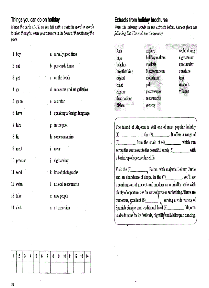 image for page Target Vocabulary 2 with key
