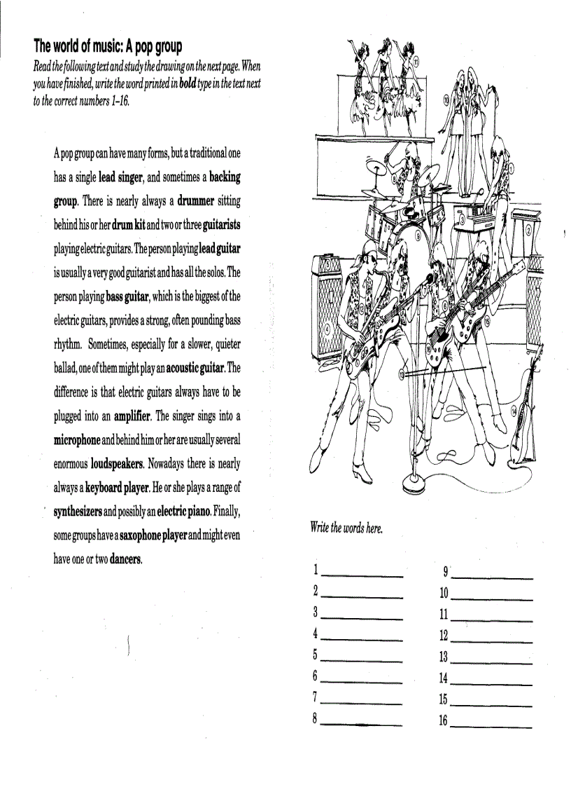 image for page Target Vocabulary 2 with key