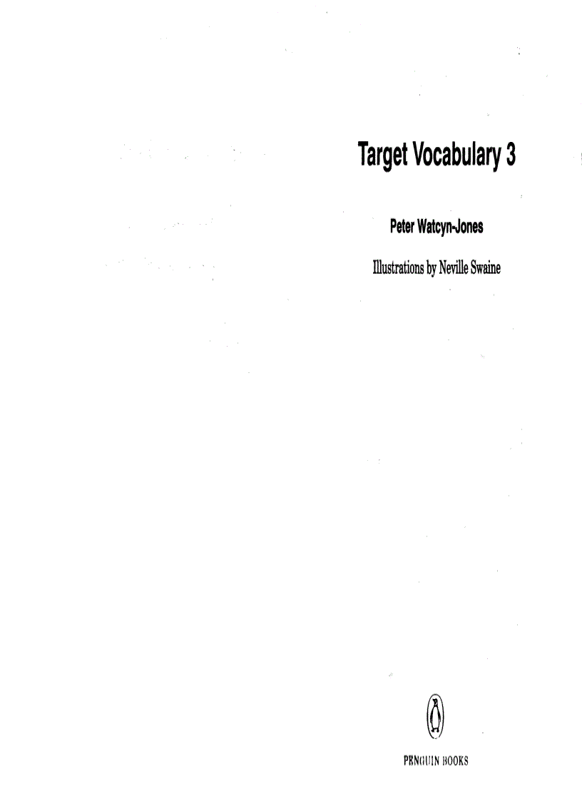 Target Vocabulary 3 with key