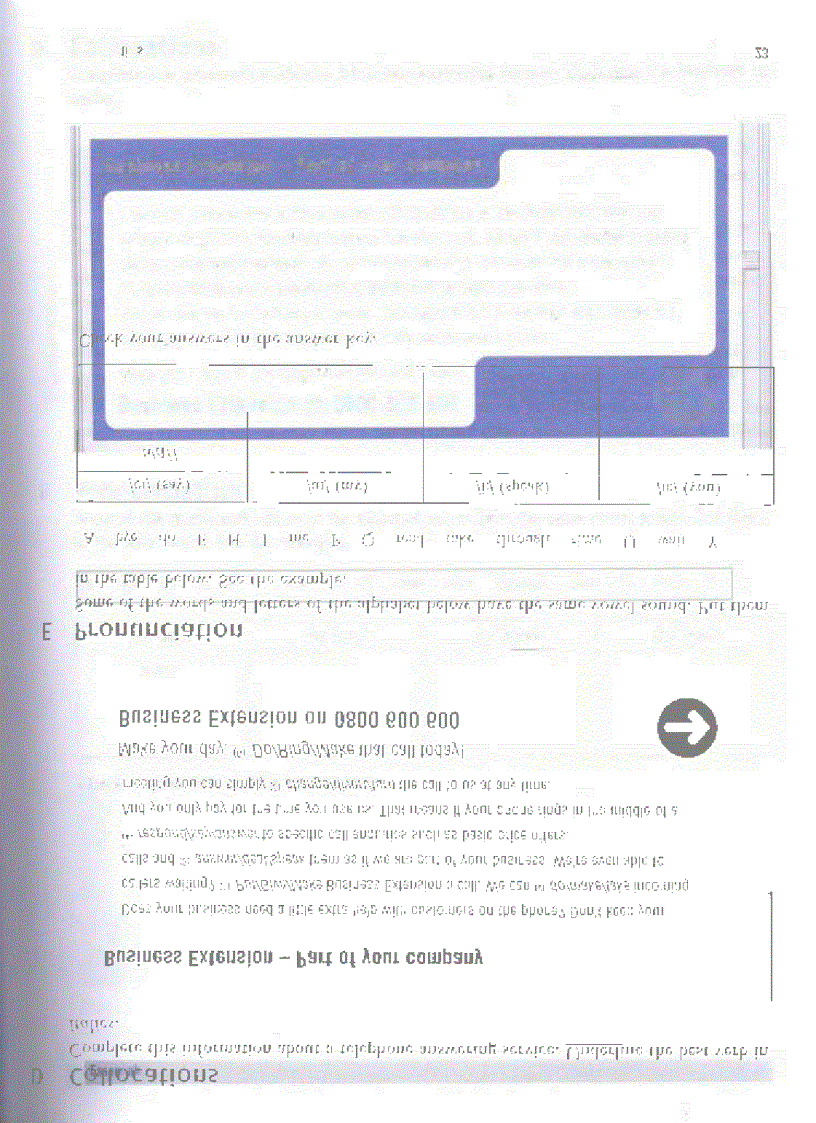 image for page Telephone English