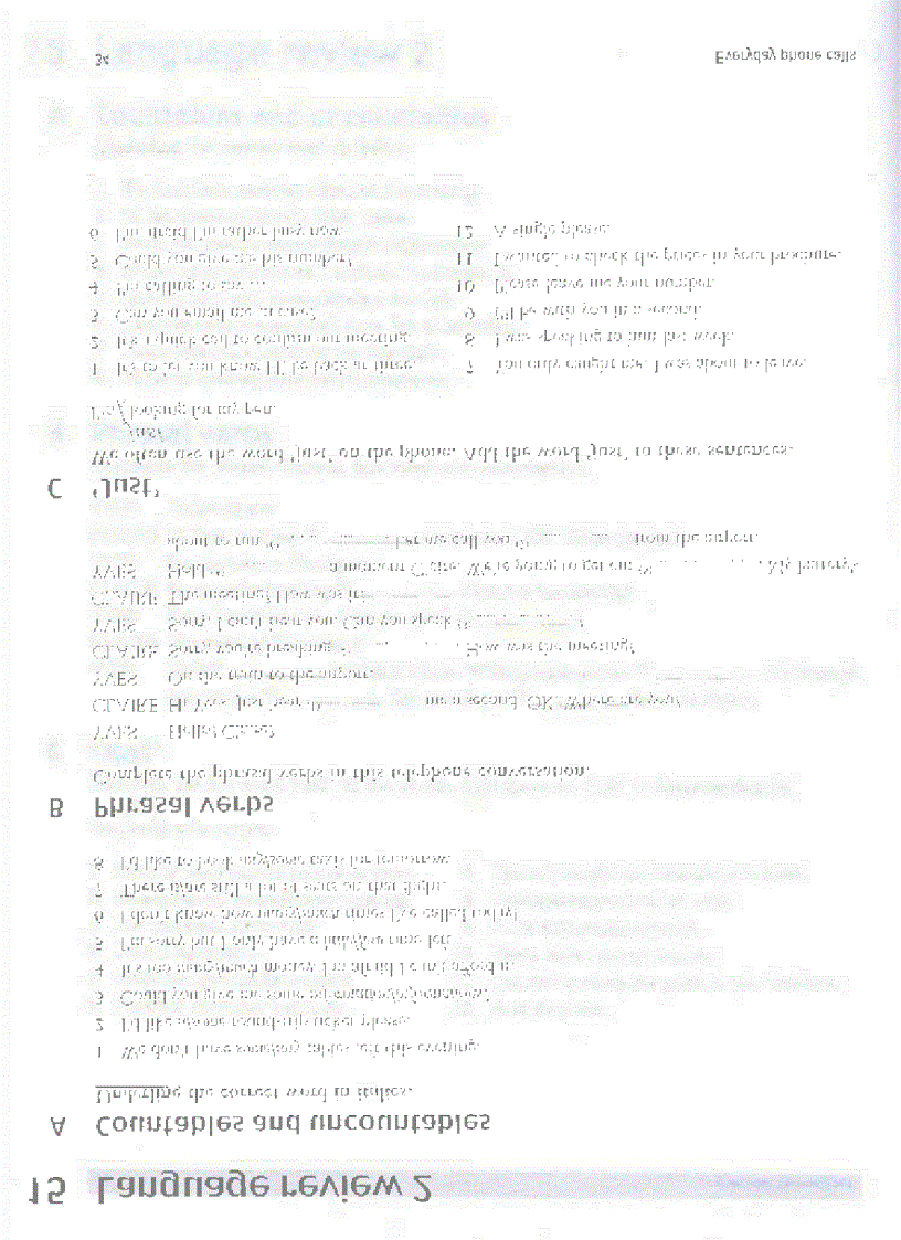 image for page Telephone English