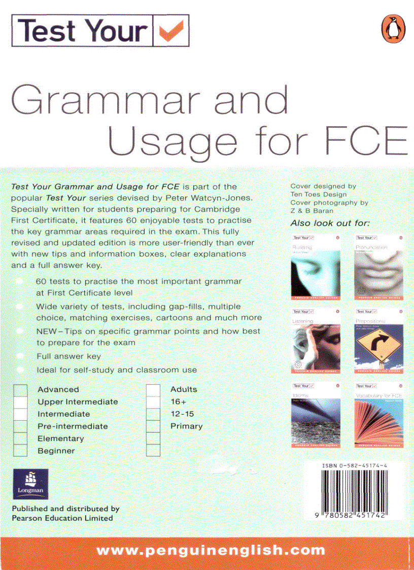 Test Your Grammar And Usage For FCE