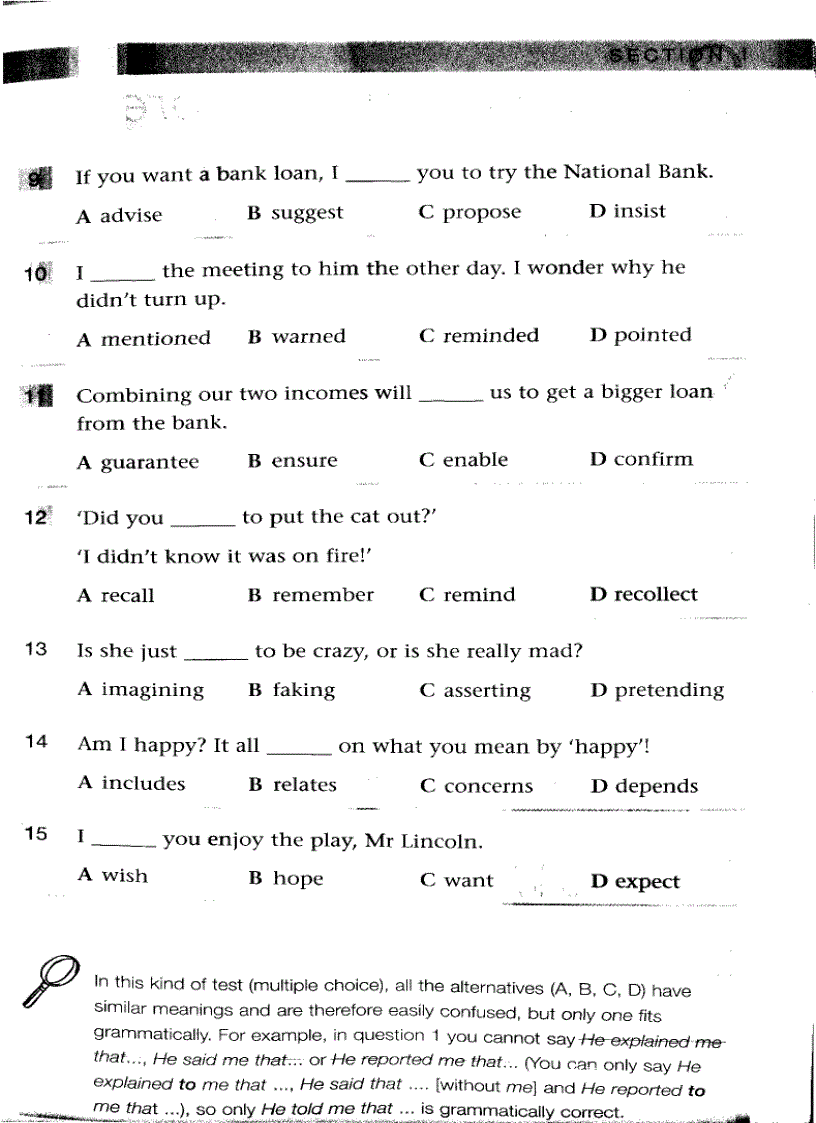 image for page Test Your Grammar And Usage For FCE
