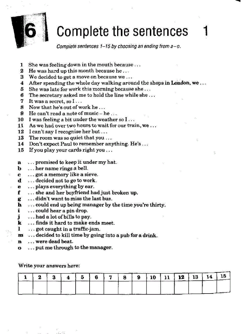 image for page Test your idioms