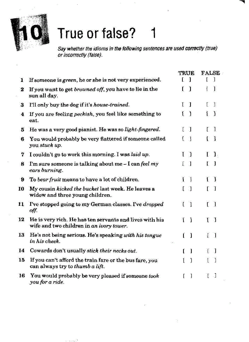 image for page Test your idioms