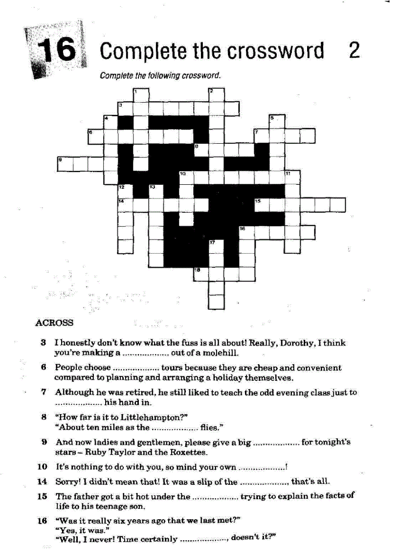 image for page Test your idioms