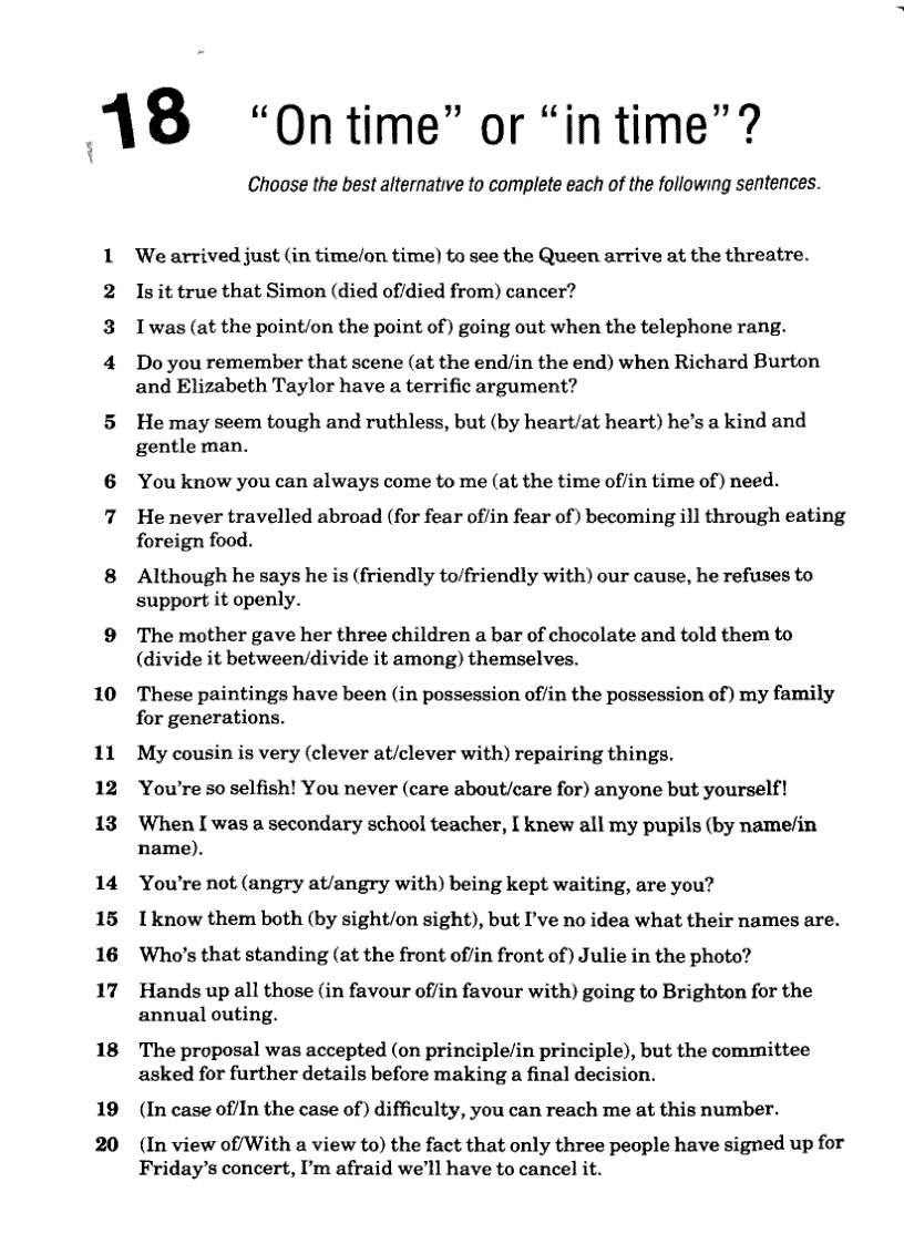 image for page Test Your Prepositions