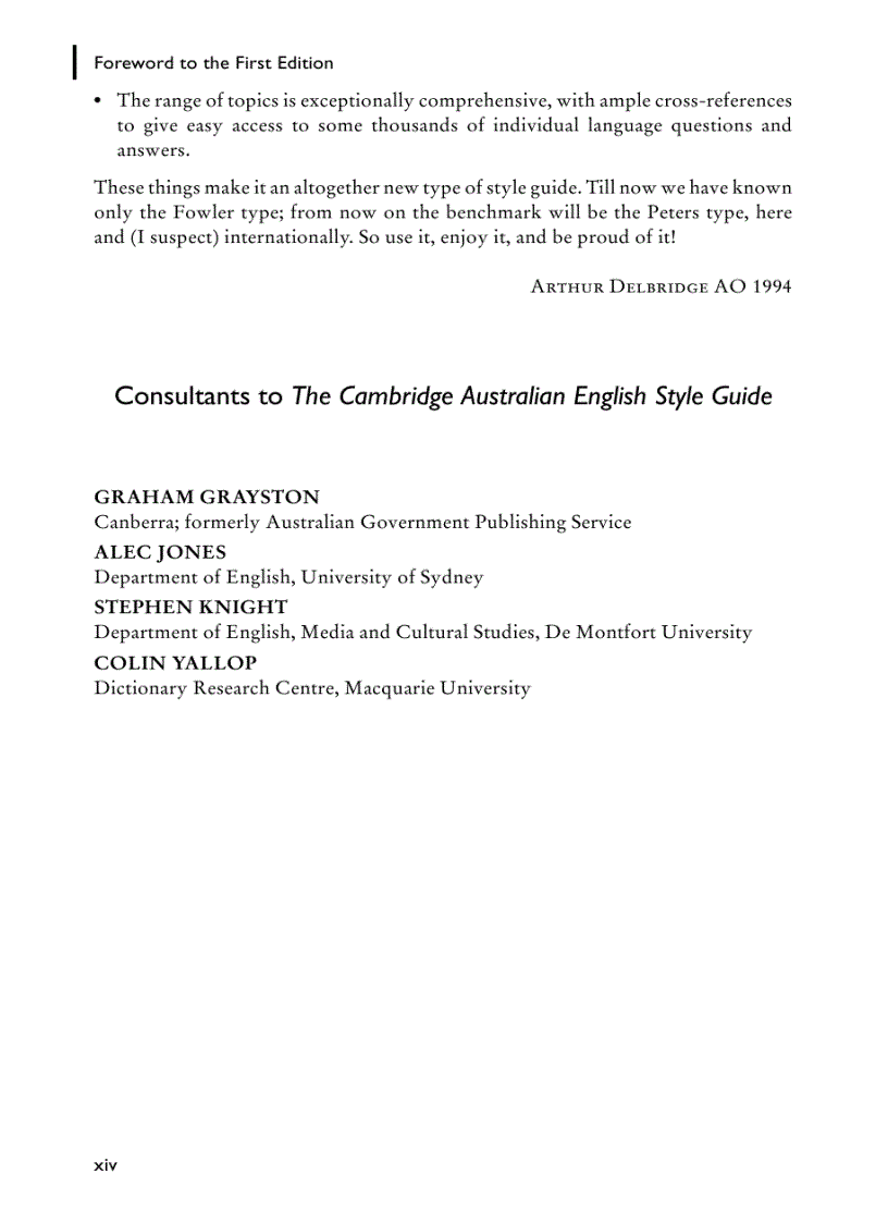 image for page The Cambridge Guide to Australian English Usage