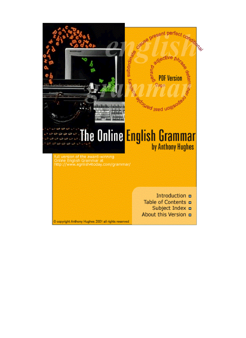 image for page The Online English Grammar