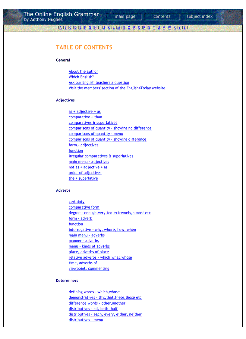 image for page The Online English Grammar