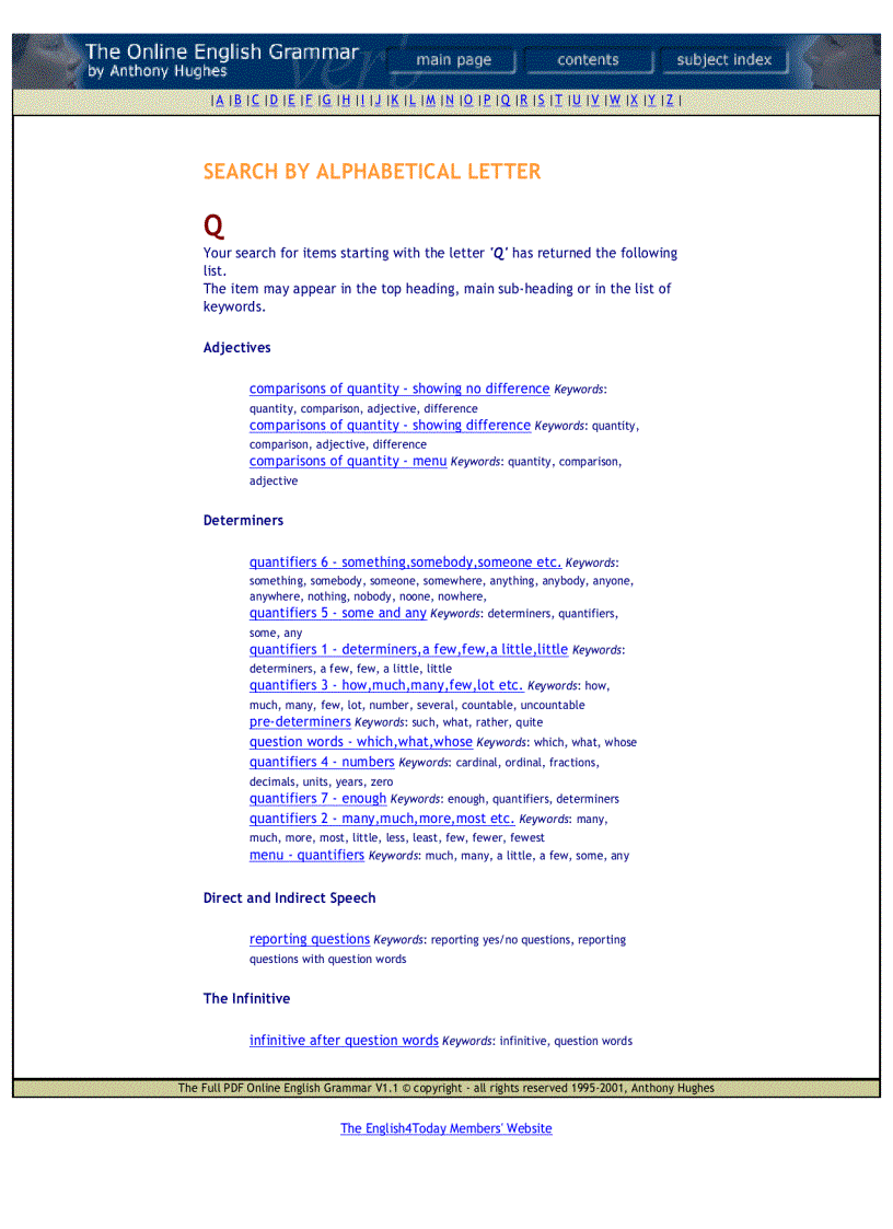 image for page The Online English Grammar