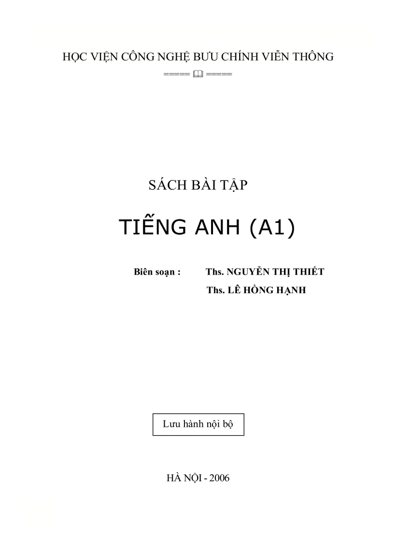 Tiếng Anh A1