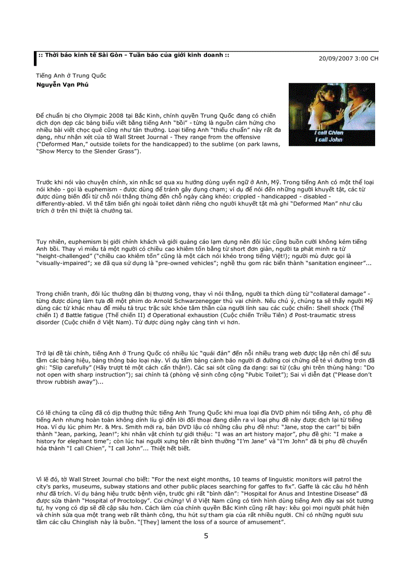 image for page Tiếng Anh theo dòng thời sự từ 3 9 2007