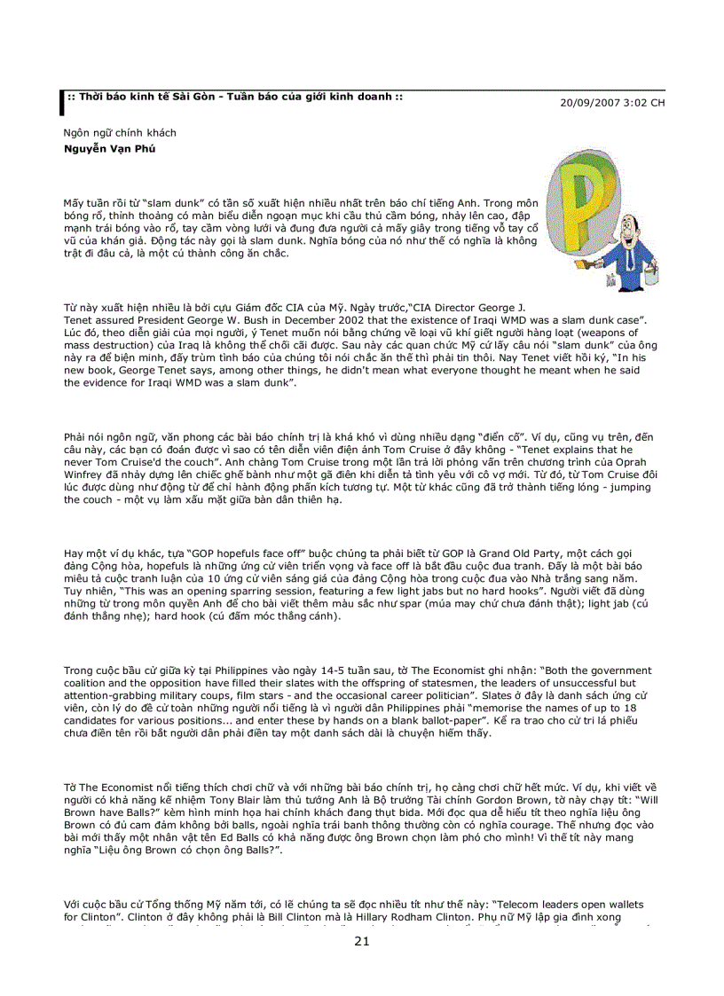 image for page Tiếng Anh theo dòng thời sự từ 3 9 2007