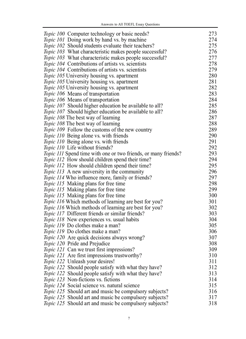 image for page Toefl Essays