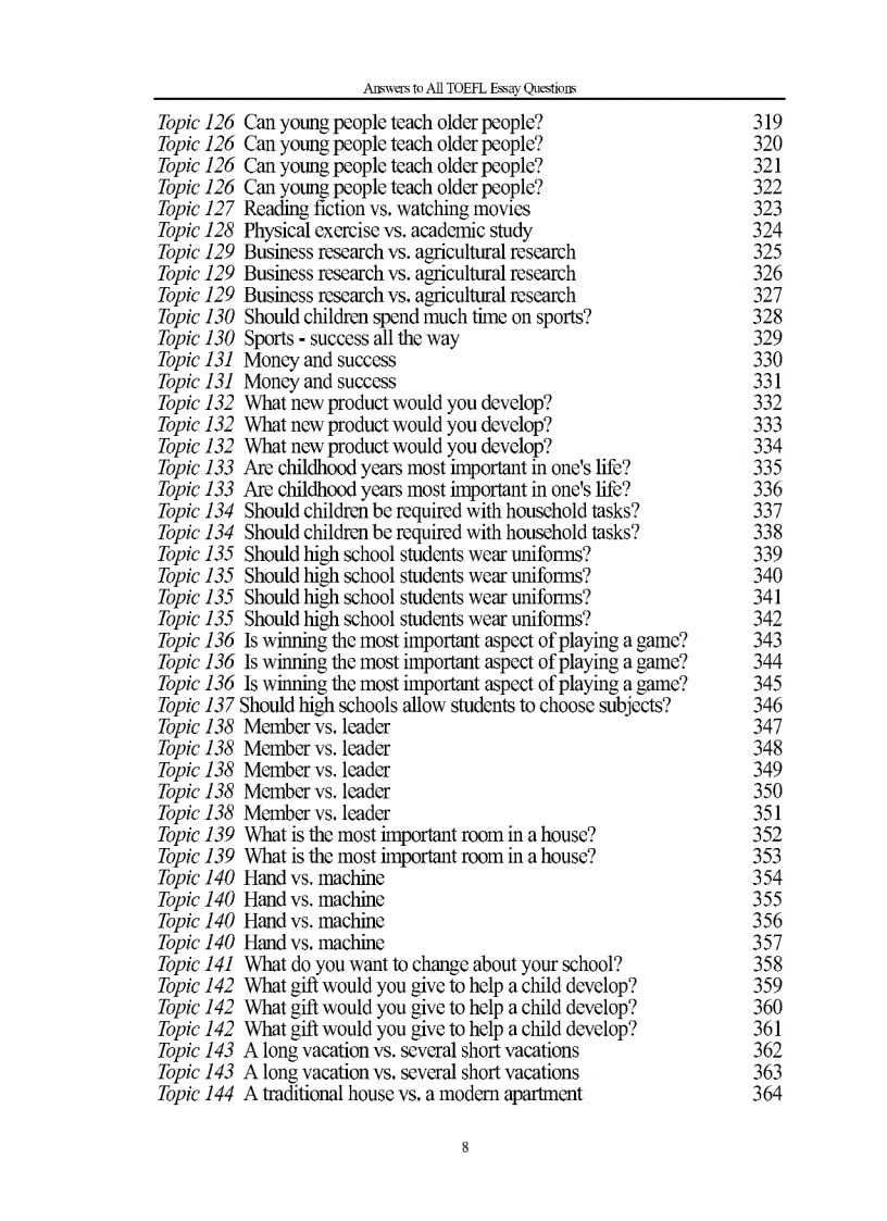 image for page Toefl Essays