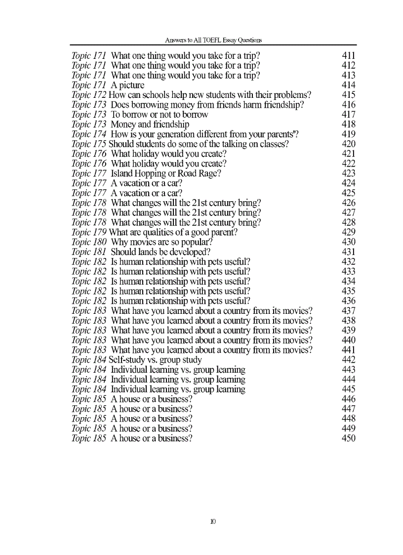 image for page Toefl Essays