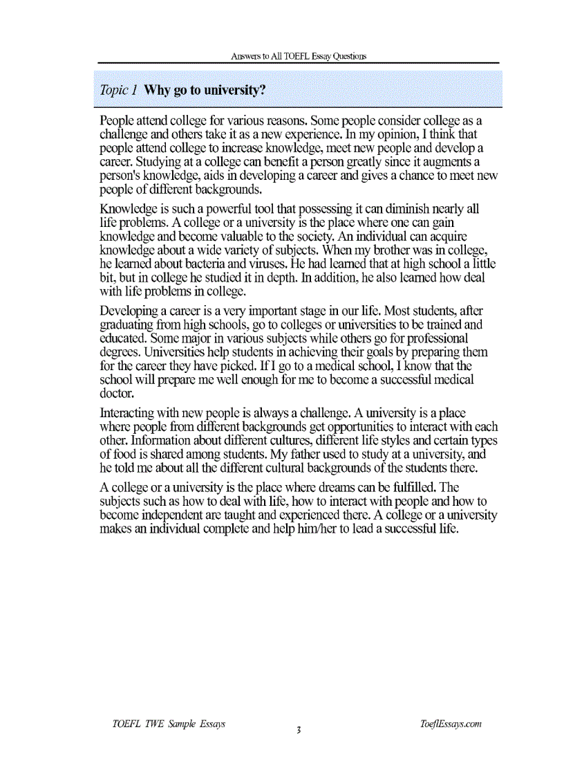 image for page Toefl Essays