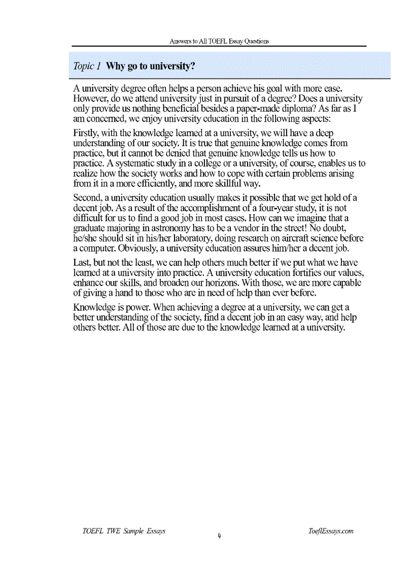 image for page Toefl Essays