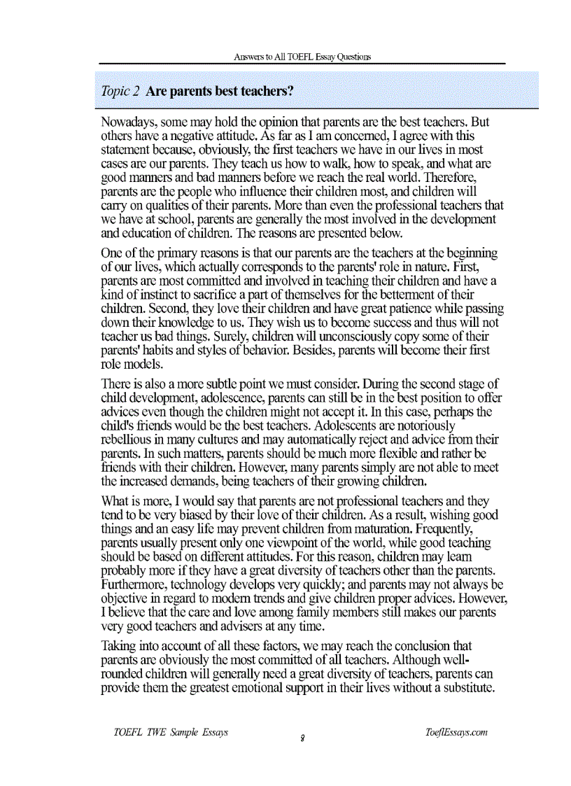 image for page Toefl Essays