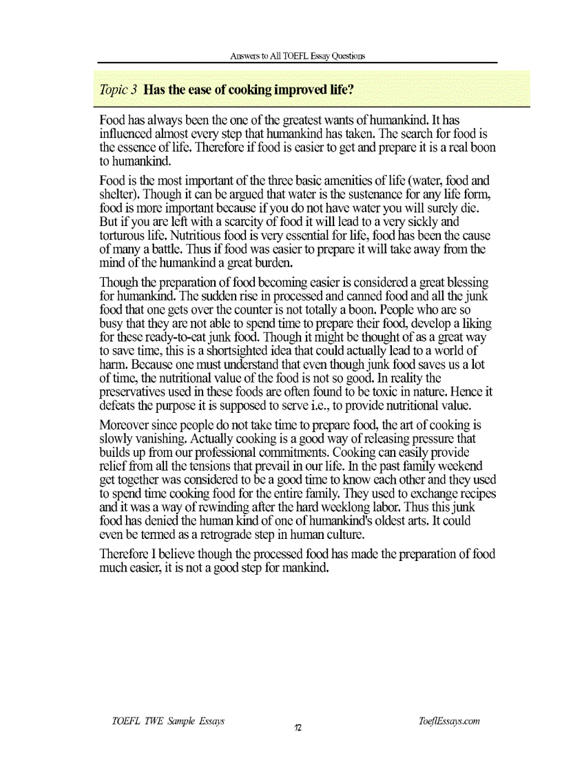 image for page Toefl Essays