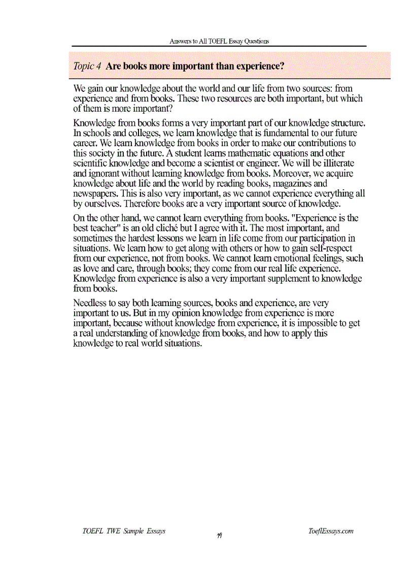 image for page Toefl Essays