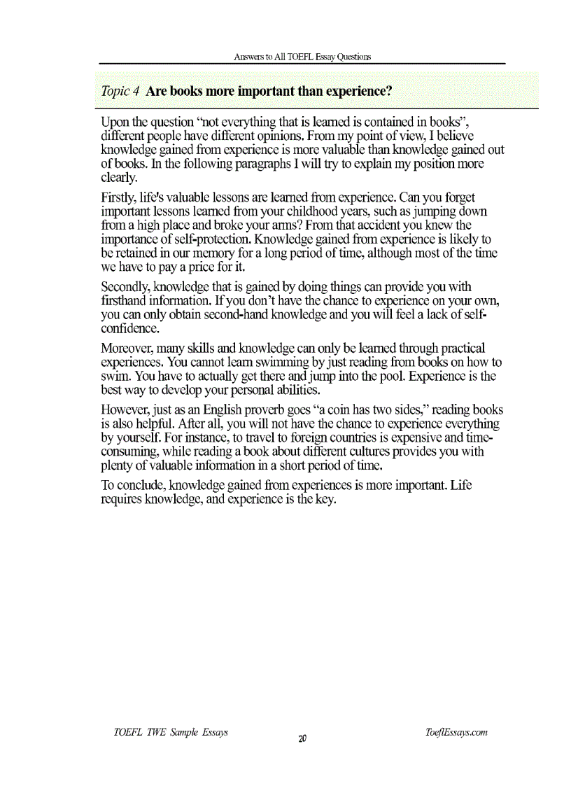 image for page Toefl Essays
