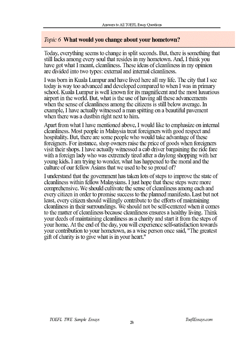 image for page Toefl Essays