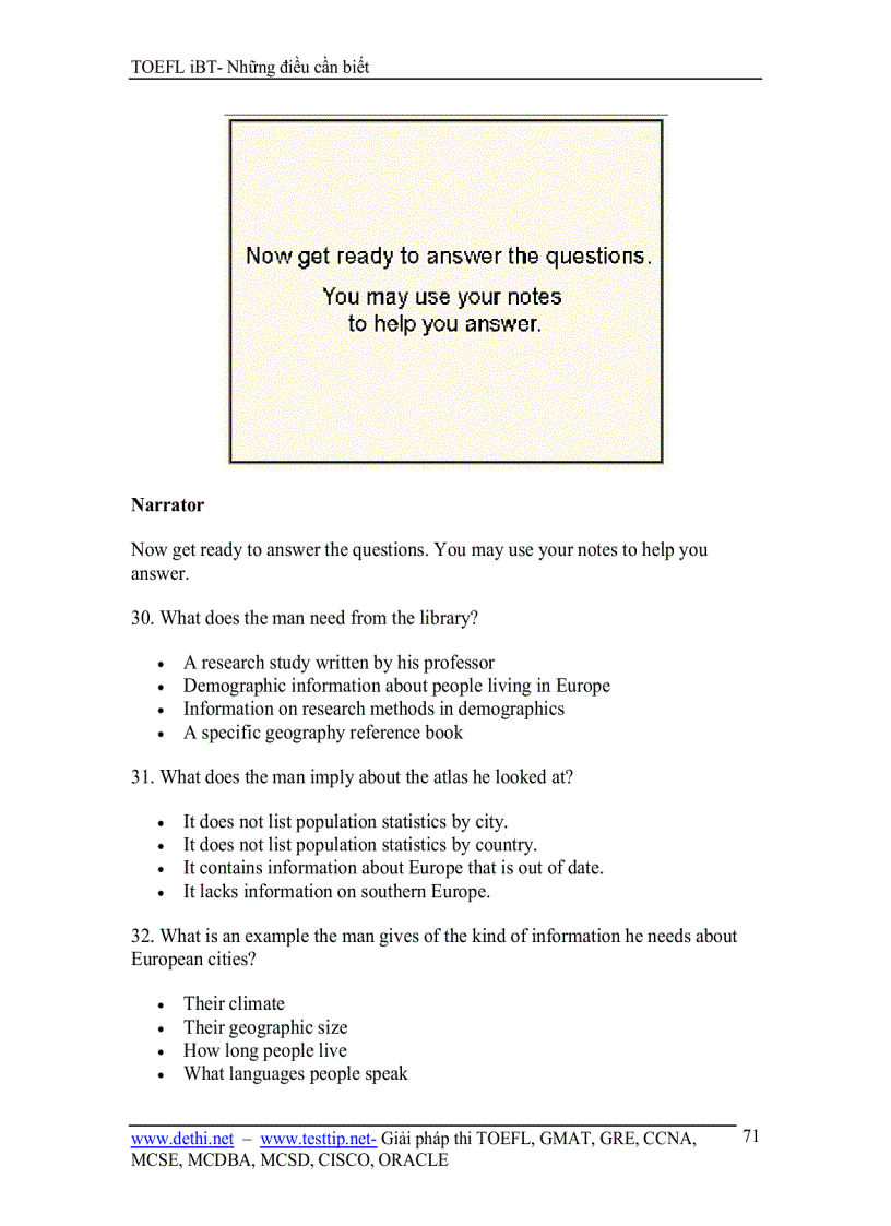 image for page TOEFL iBT Những Điều Cần Biết