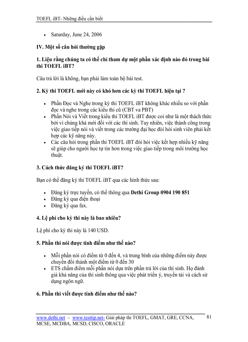 image for page TOEFL iBT Những Điều Cần Biết