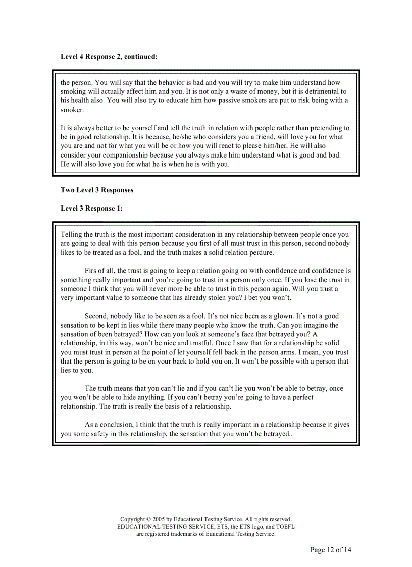 image for page TOEFL iBT Writing Sample Responses