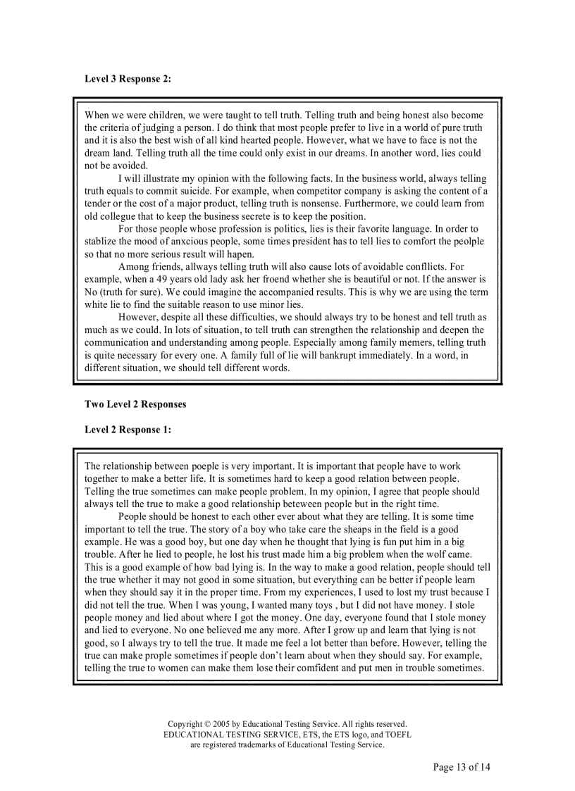 image for page TOEFL iBT Writing Sample Responses
