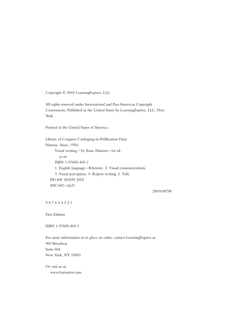 image for page Visual Writing