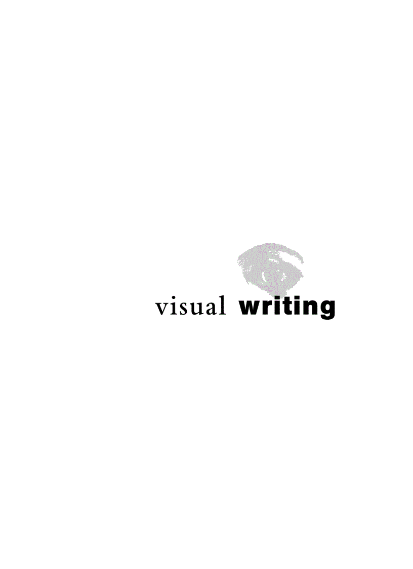 image for page Visual Writing