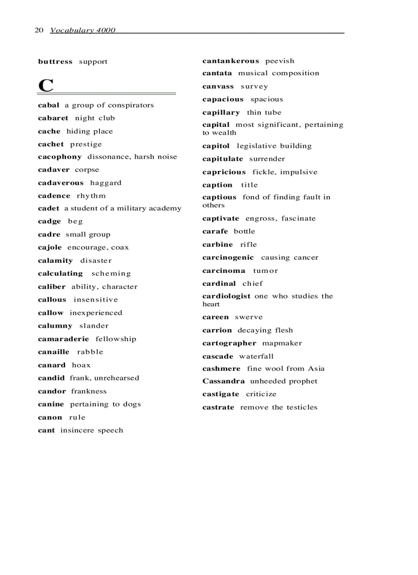 image for page Vocabulary 4000 The 4000 Words Essential for an Educated Vocabulary