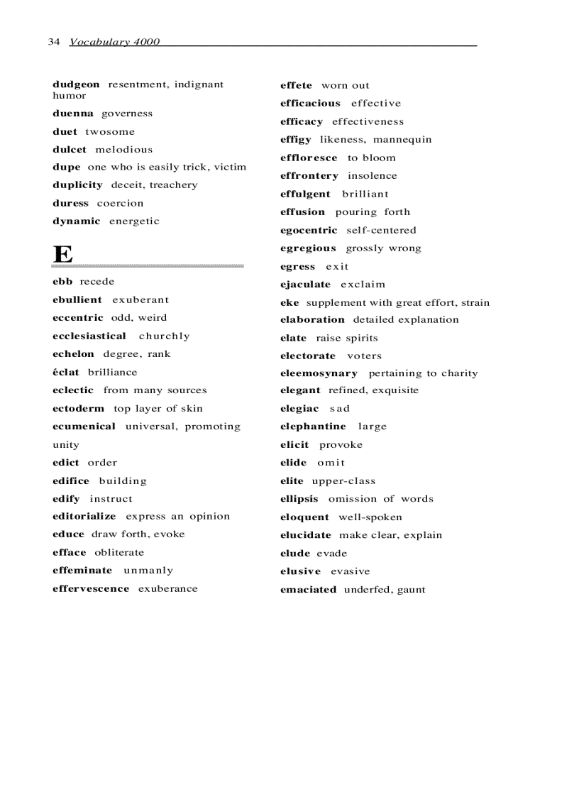 image for page Vocabulary 4000 The 4000 Words Essential for an Educated Vocabulary