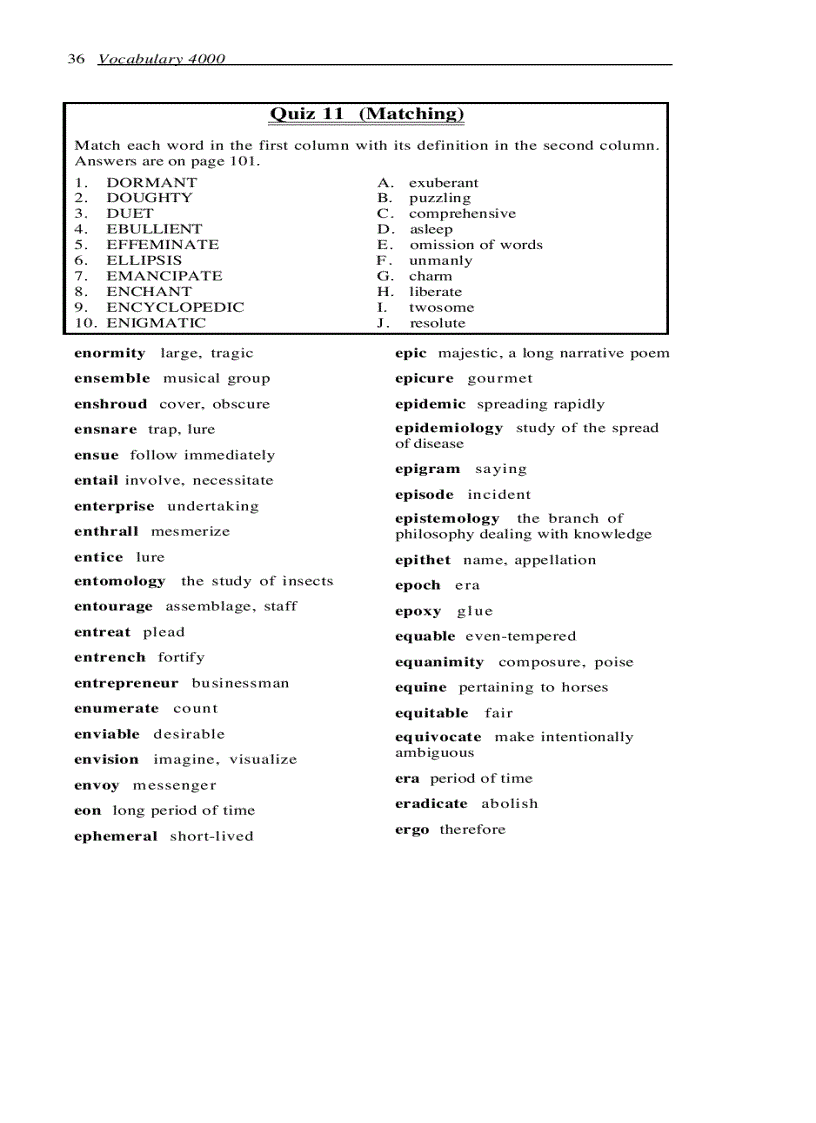 image for page Vocabulary 4000 The 4000 Words Essential for an Educated Vocabulary