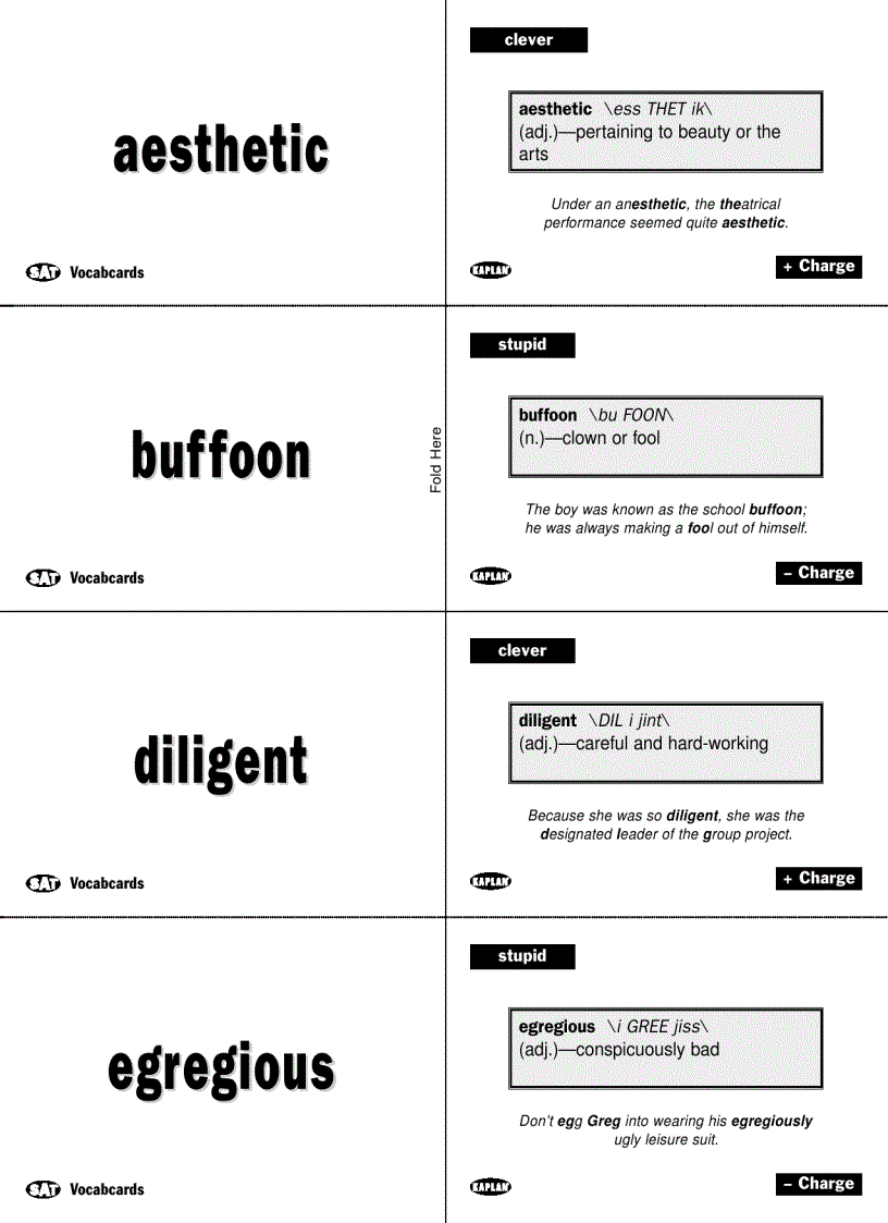 image for page Vocabulary Flashcards