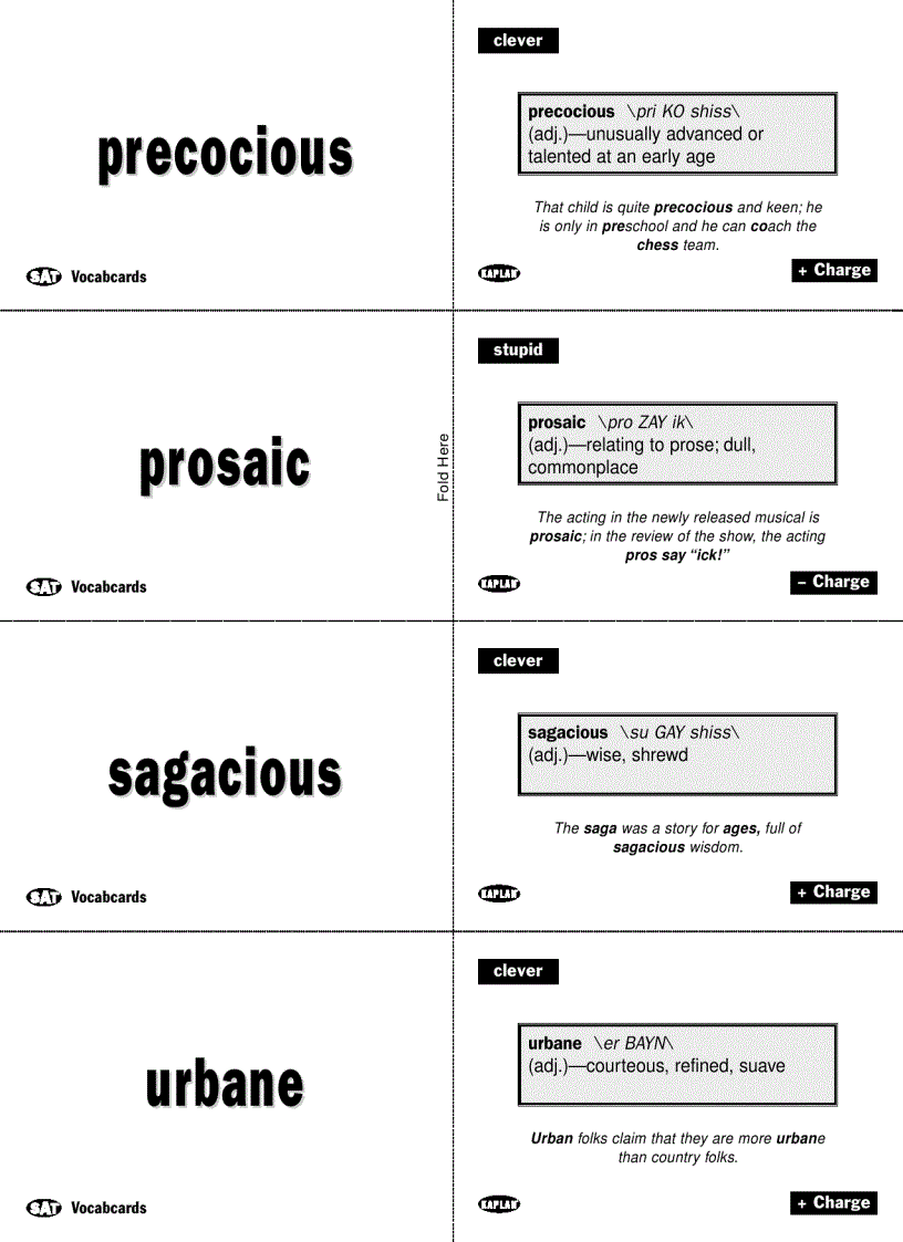 image for page Vocabulary Flashcards