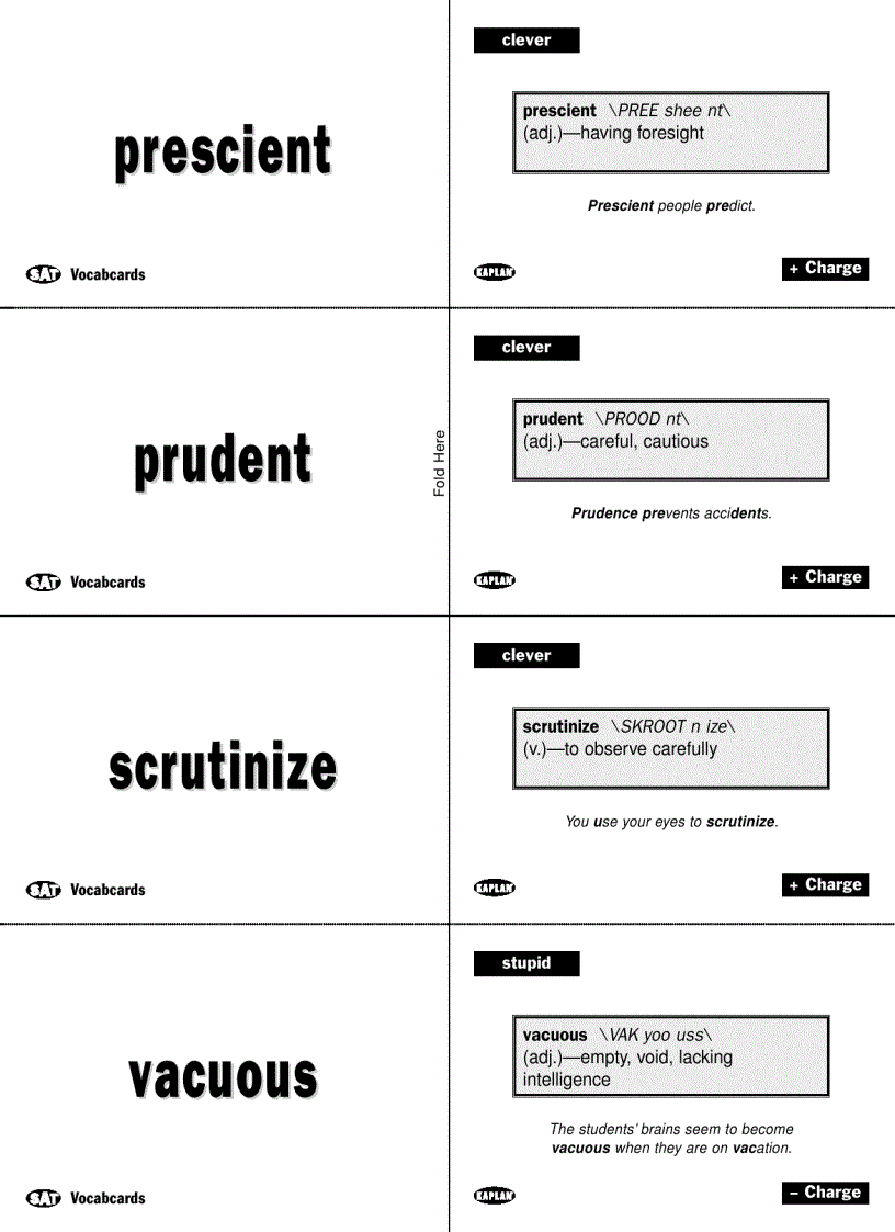 image for page Vocabulary Flashcards