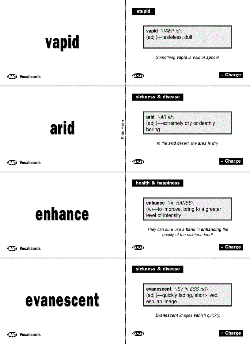 image for page Vocabulary Flashcards