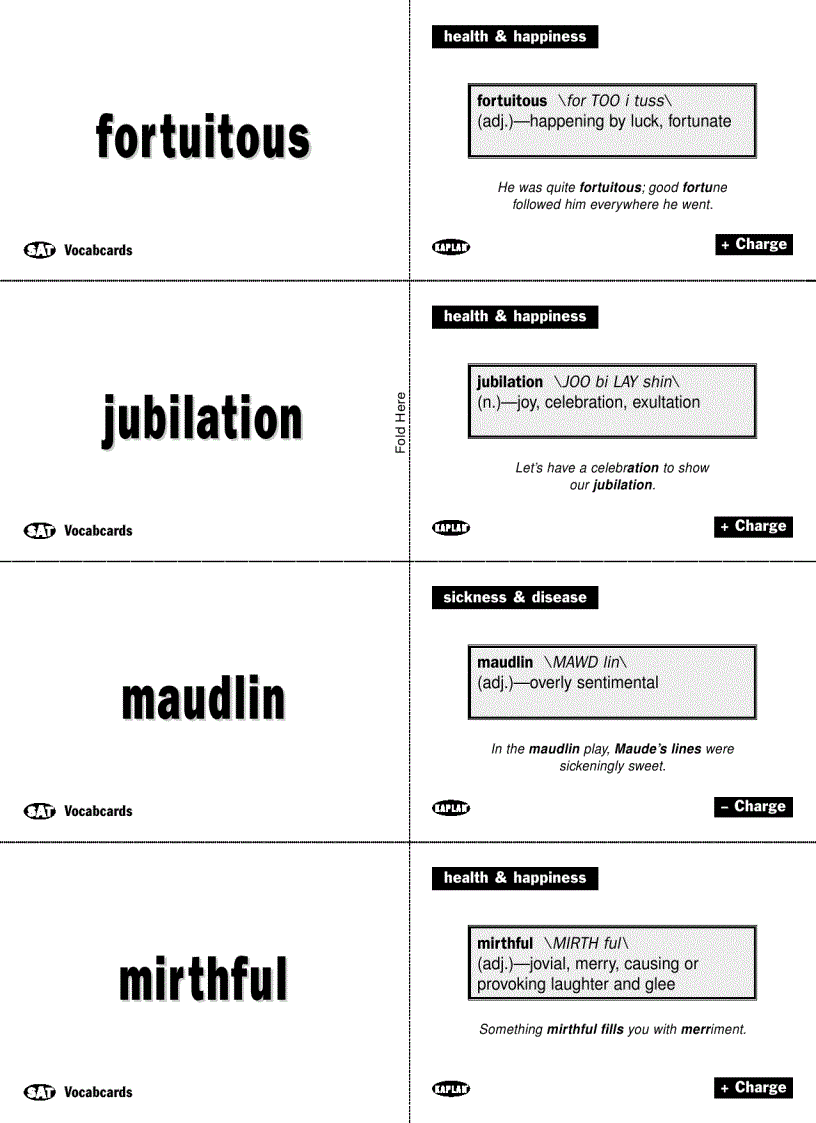 image for page Vocabulary Flashcards