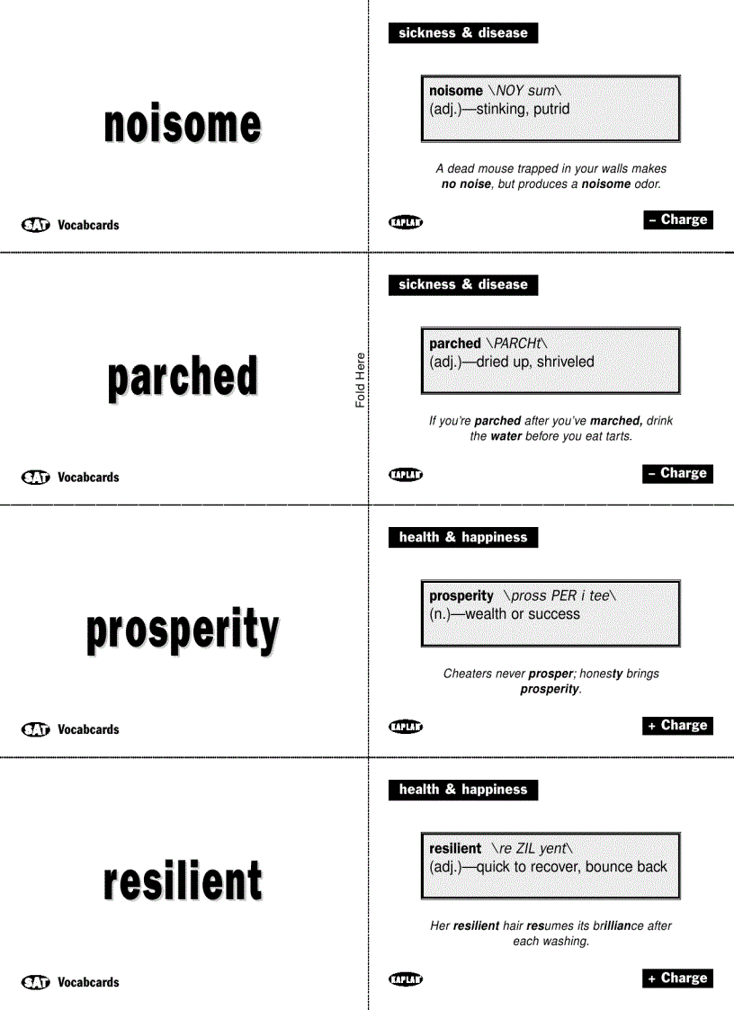 image for page Vocabulary Flashcards