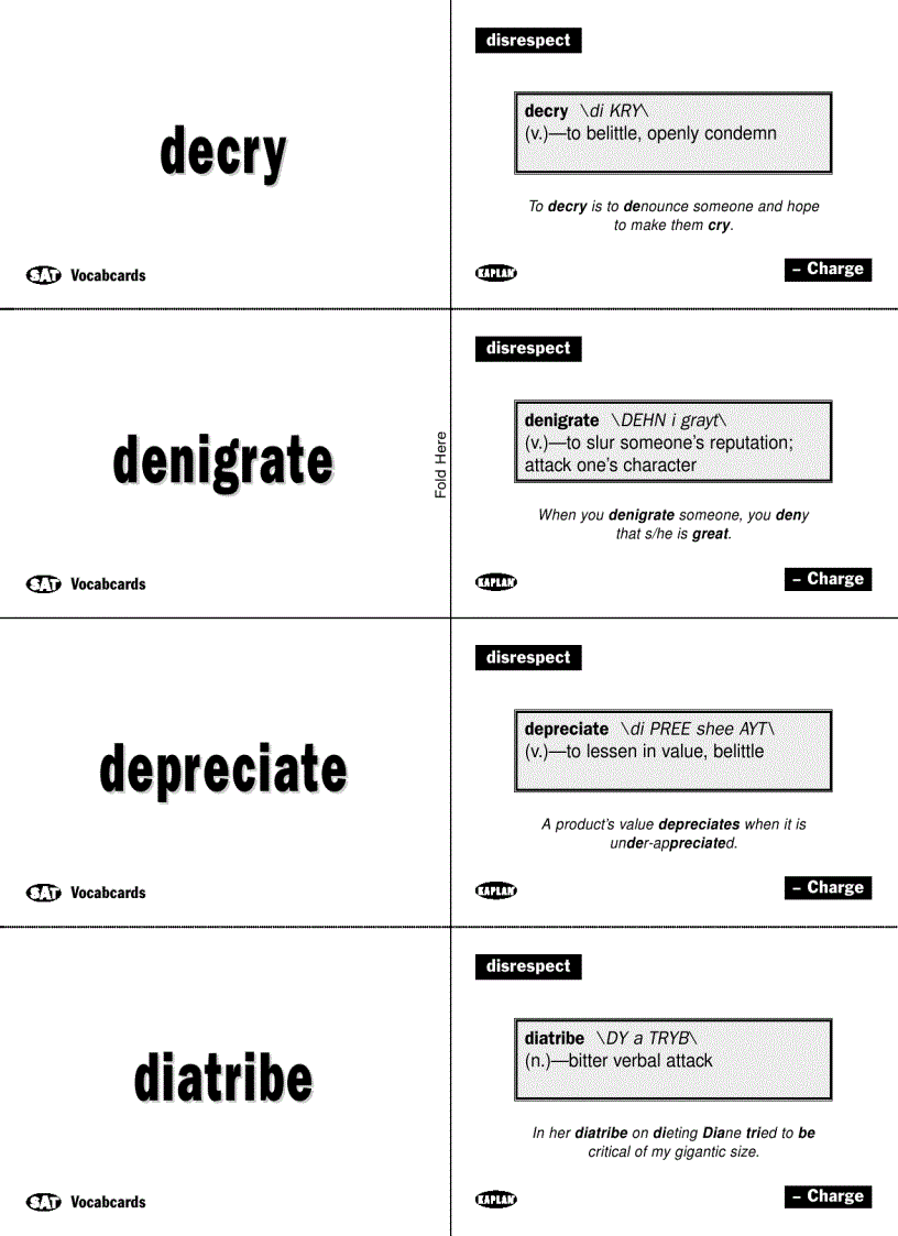 image for page Vocabulary Flashcards